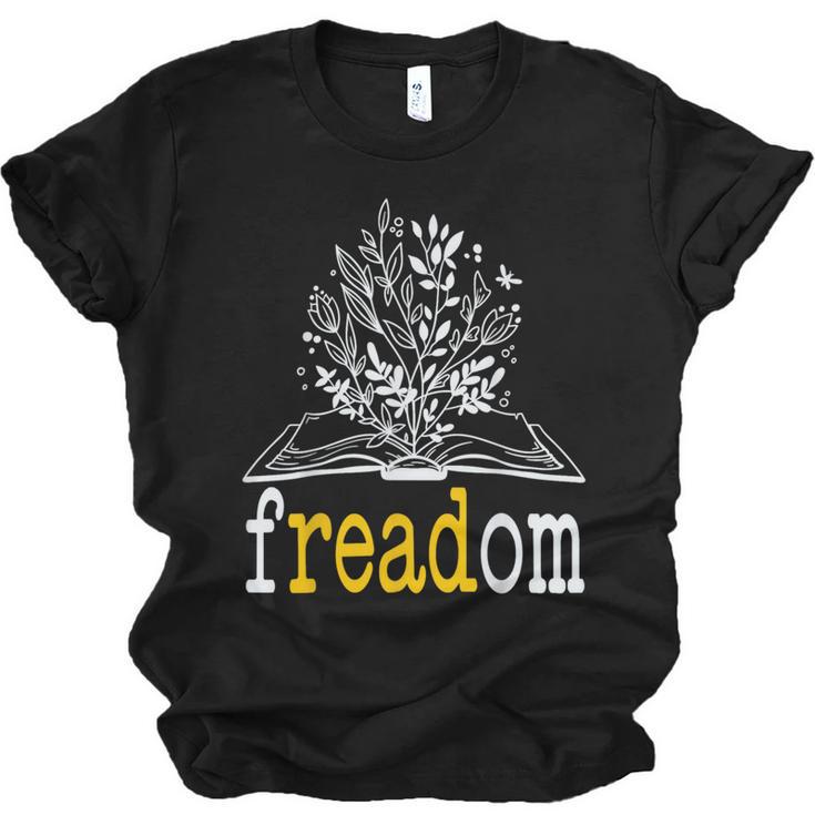 Freadom Freedom Read Banned Books Librarians Unisex Jersey T-Shirt