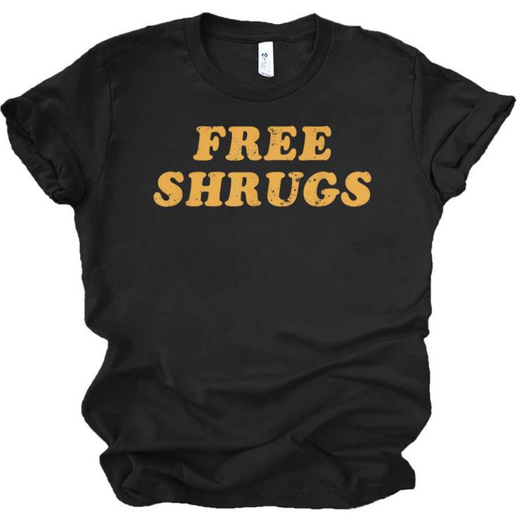Free Shrugs Don't Care Introvert Unisex Jersey T-Shirt