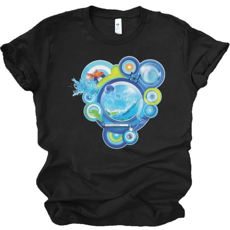 Frutiger Aero Metro Abstract Maximalism 2000s Nostalgia Unisex Jersey T-Shirt