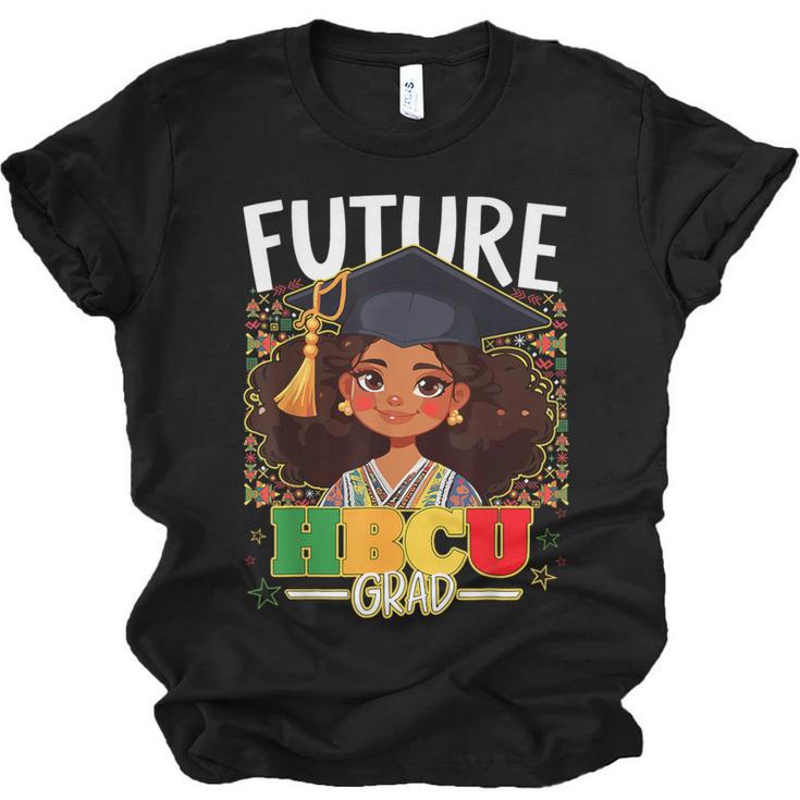 Future HBCU Grad Afro Girl College Graduation Kids Unisex Jersey T-Shirt