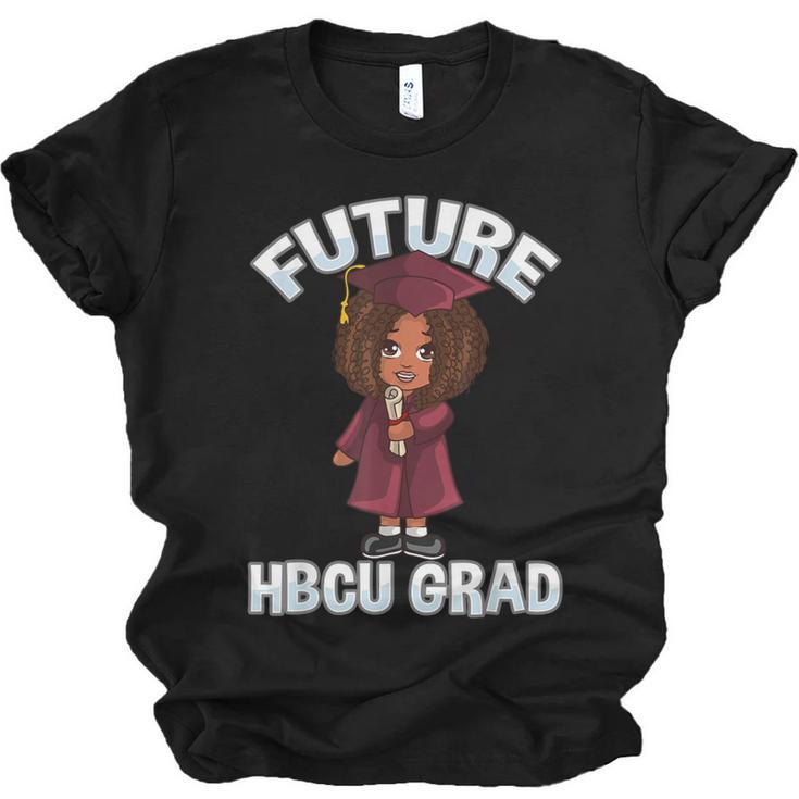 Future HBCU Grad Girl Wearing Graduation Gown Unisex Jersey T-Shirt