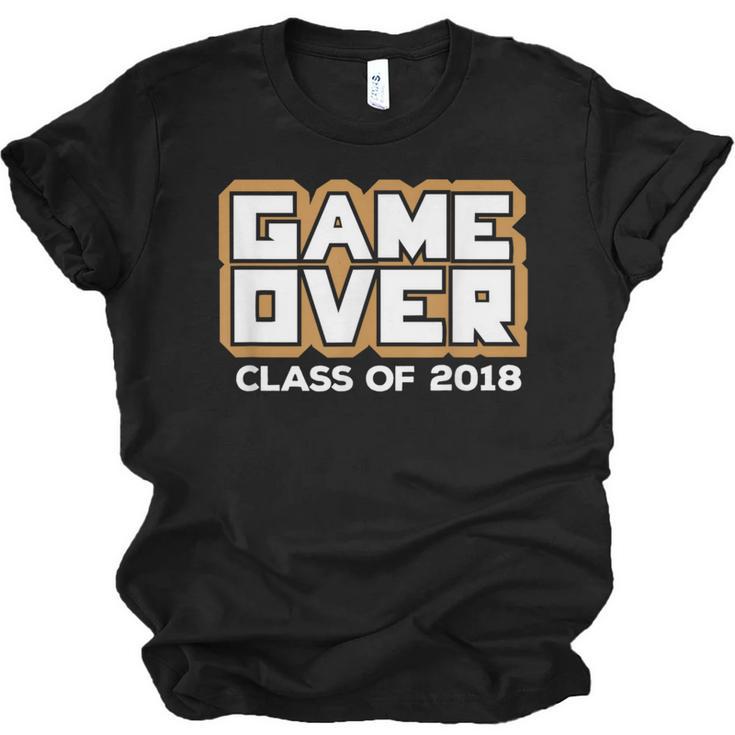 Game Over Class Of 2018 Graduation Shirt Unisex Jersey T-Shirt