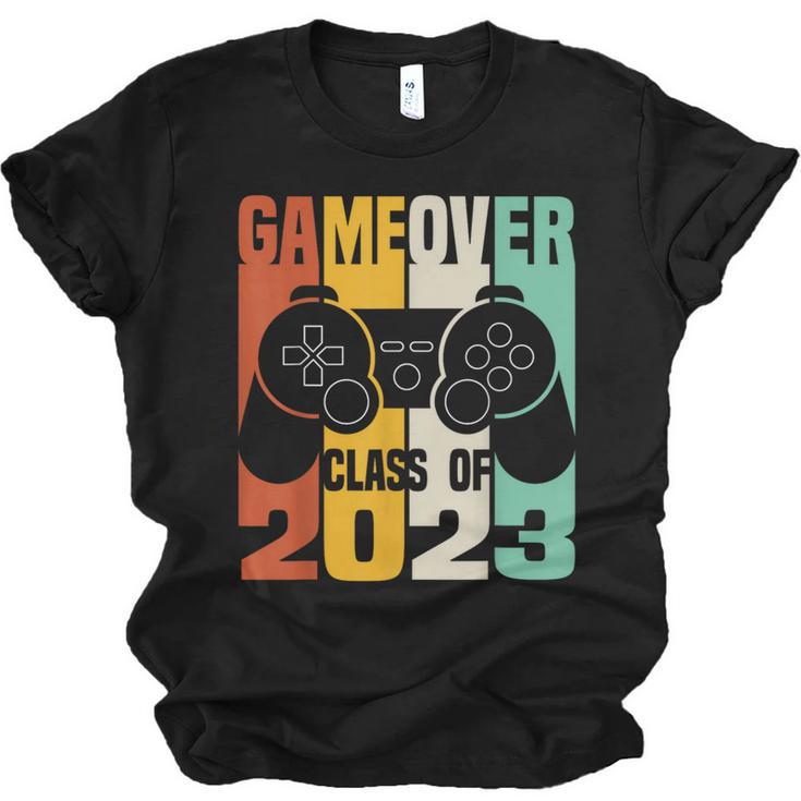 GAME OVER Class Of 2023 Video Games Vintage Graduation Gamer Unisex Jersey T-Shirt