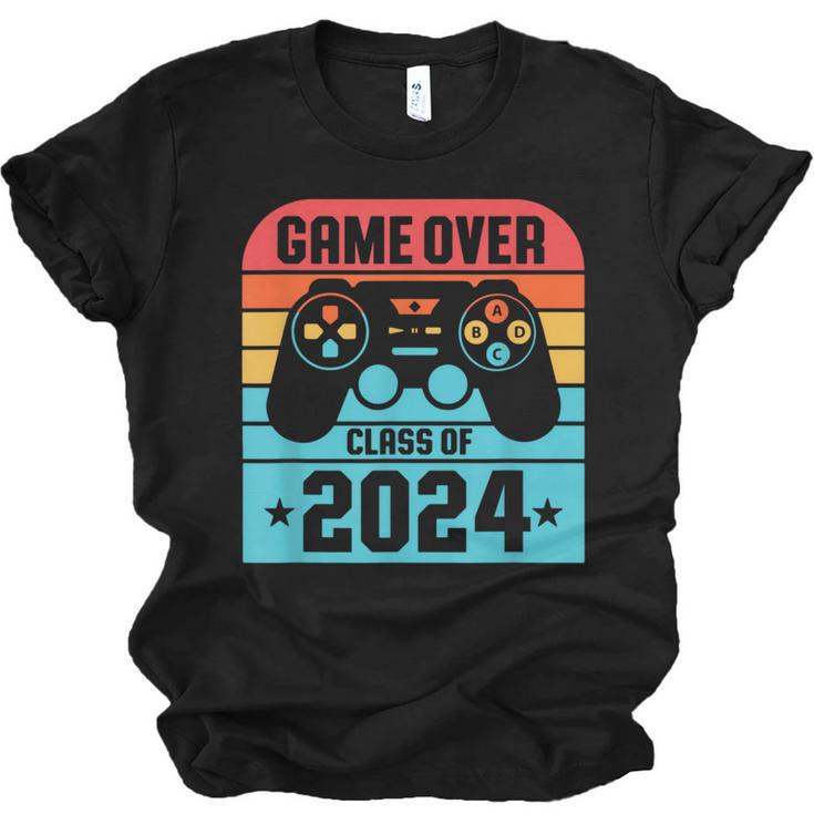 Game Over Class Of 2024 Shirt Students Graduation Unisex Jersey T-Shirt