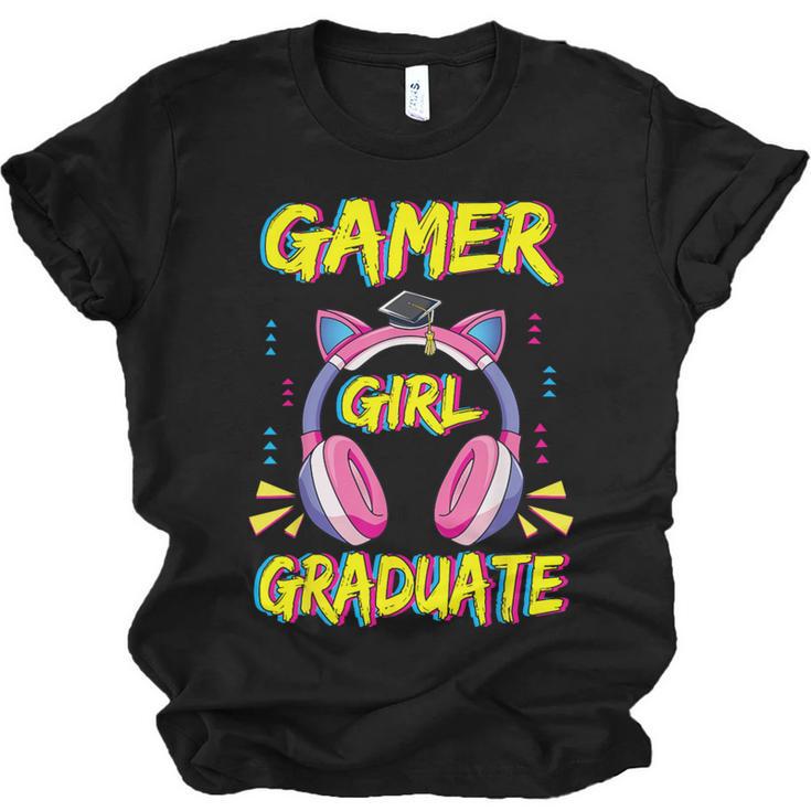 Gamer Girl Graduate Shirt Girls Kids Gamer Graduation Unisex Jersey T-Shirt