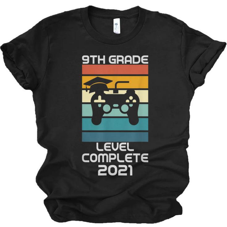 Gamer Graduation 2021 Retro 9th Grade Level Complete Unisex Jersey T-Shirt