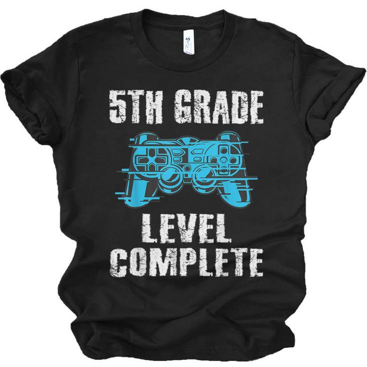 Gamer Graduation 5th Grade Level Complete Video Games Boys Unisex Jersey T-Shirt