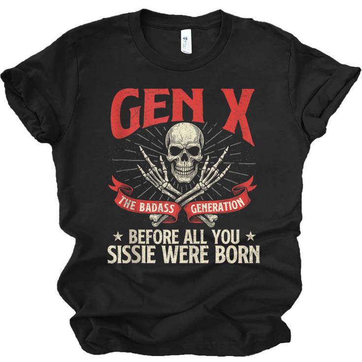 Gen X The Badass Generation Generation X Gen Xer Nostalgia Unisex Jersey T-Shirt