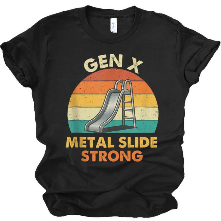 Gen X Slide Strong Generation X Gen Xer Nostalgia Unisex Jersey T-Shirt