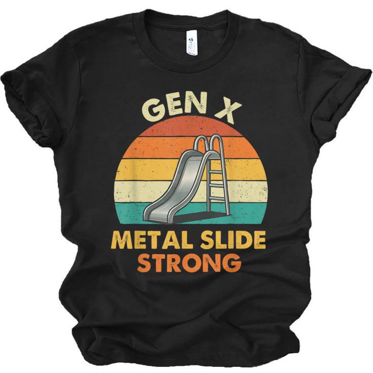 Gen X Slide Strong Generation X Gen Xer Nostalgia Unisex Jersey T-Shirt