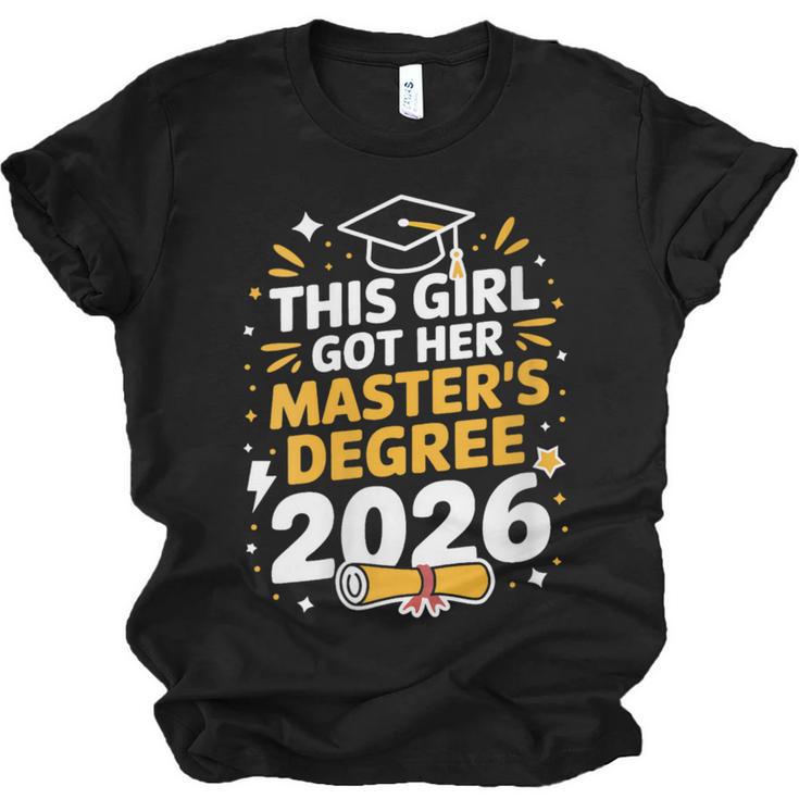 This Girl Got Her Masters Degree Graduation Mastered It 2026 Unisex Jersey T-Shirt