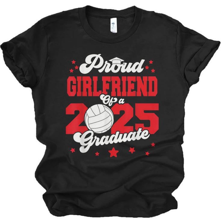 Girlfriend Of a 2025 Graduate Prom Graduation 25 VolleyBall Unisex Jersey T-Shirt
