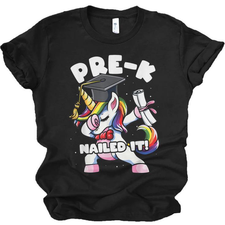 Girls Dabbing Unicorn Pre-K PreSchool Nailed It Graduation Unisex Jersey T-Shirt