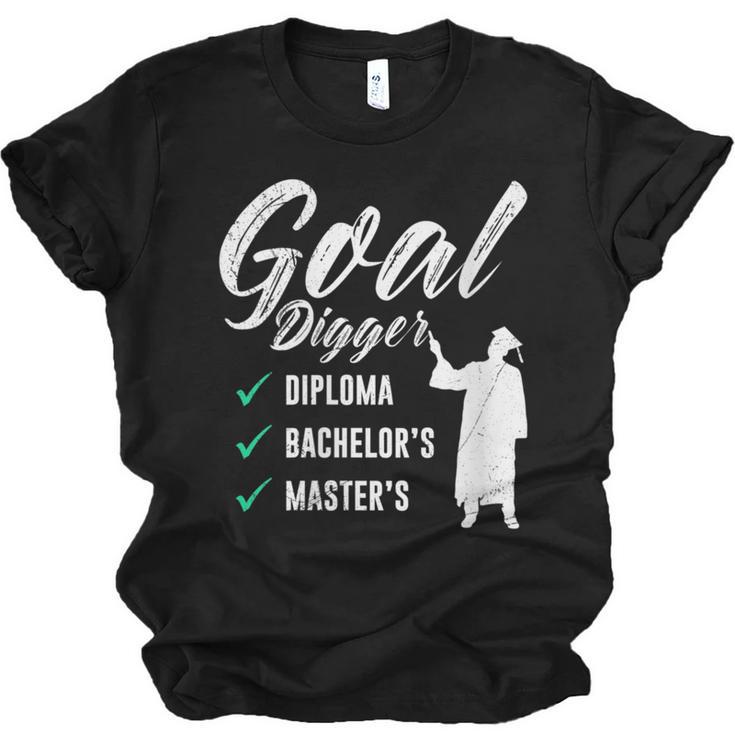 Goal Digger Diploma Master s Bachelor s Master Graduation Unisex Jersey T-Shirt