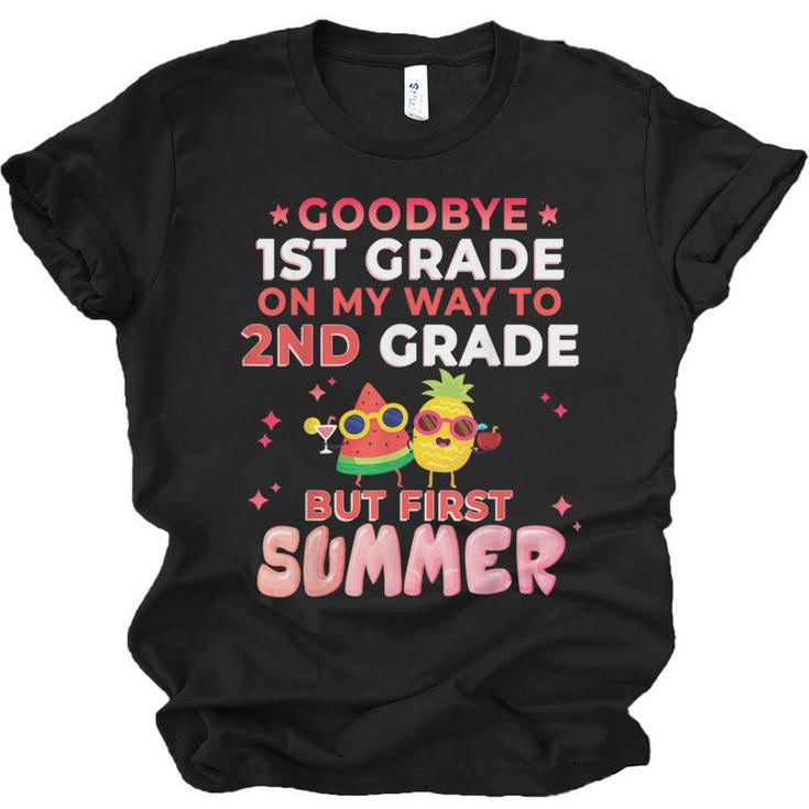 Goodbye 1st Grade Graduation To 2nd Grade Hello Summer Unisex Jersey T-Shirt