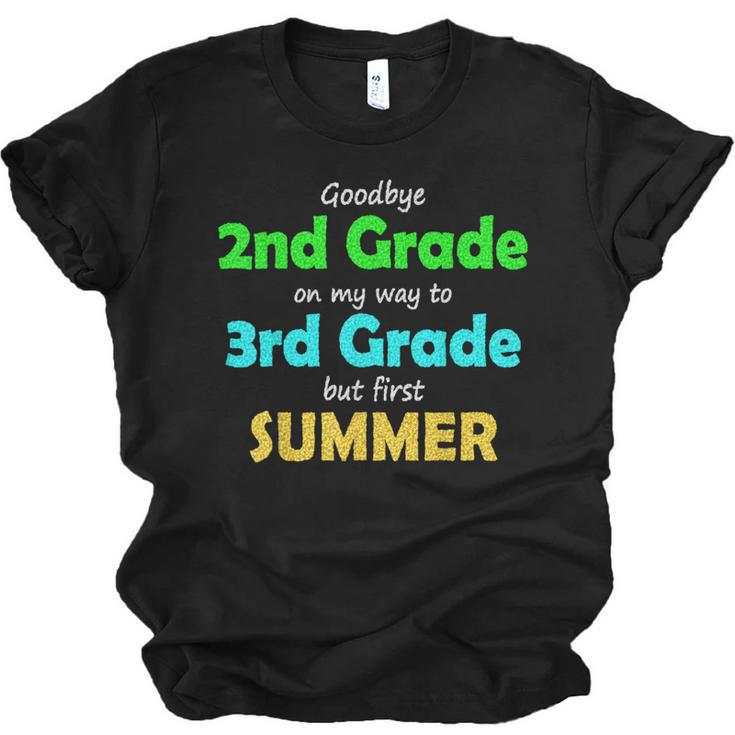 Goodbye 2nd Grade On My Way To 3th Grade 2022 Graduation Unisex Jersey T-Shirt