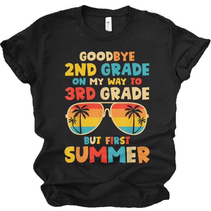 Goodbye 2nd Grade Graduation To 3rd Grade Hello Summer Kids Unisex Jersey T-Shirt