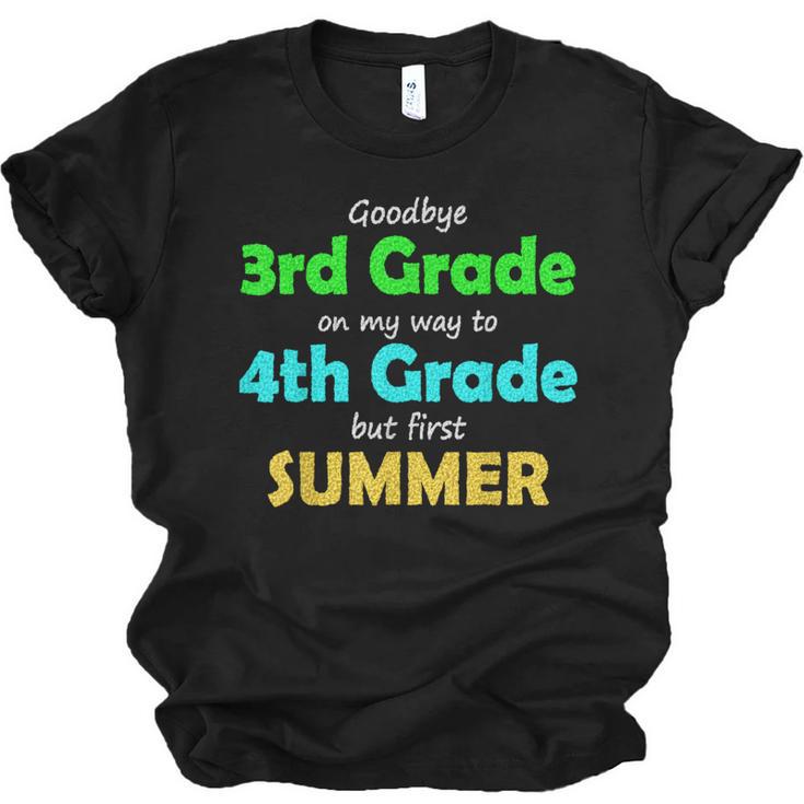 Goodbye 3rd Grade On My Way To 4th Grade 2022 Graduation Unisex Jersey T-Shirt