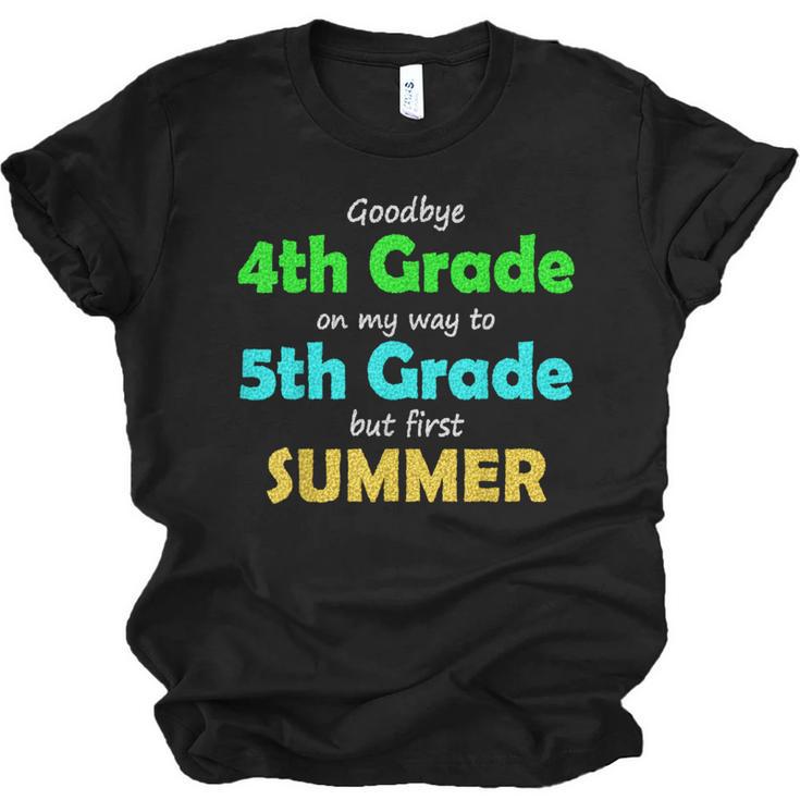Goodbye 4th Grade On My Way To 5th Grade 2022 Graduation Unisex Jersey T-Shirt