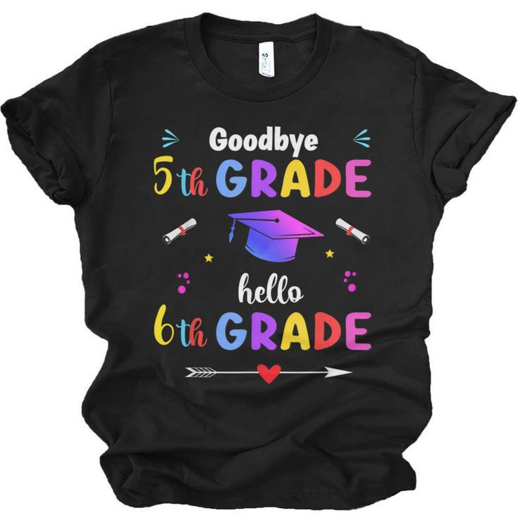 Goodbye 5th Grade Graduation Class Of 2023 Hello 6th Grade Unisex Jersey T-Shirt