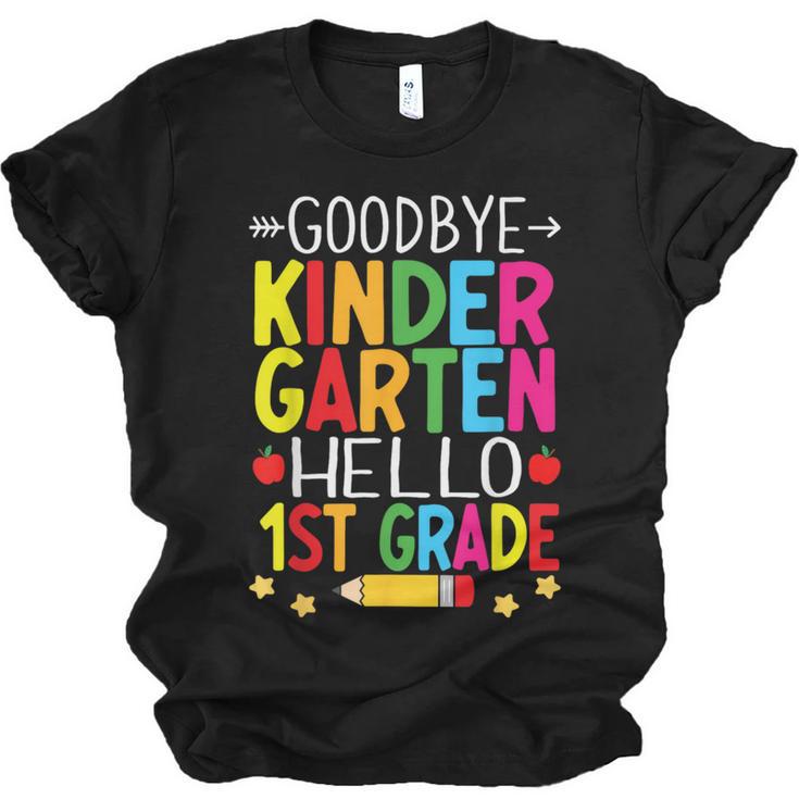 Goodbye Kinder Garten Hello 1st Grade Graduation 2024 Unisex Jersey T-Shirt