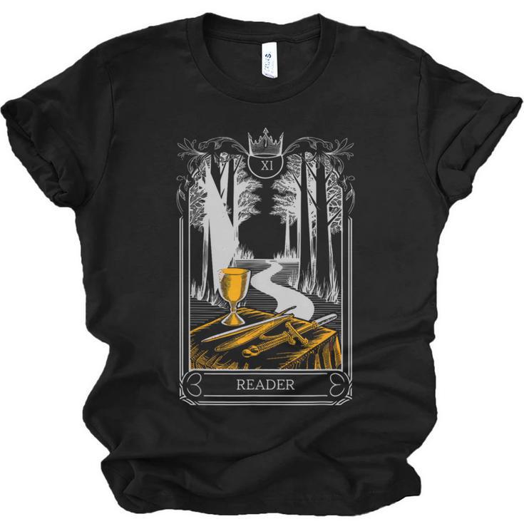 Gothic Book Lover Skeleton Unisex Jersey T-Shirt