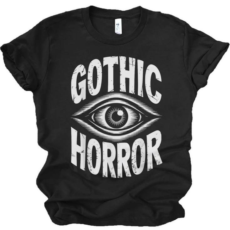 Gothic Classic Horror Thriller Book Movie Film Halloween Unisex Jersey T-Shirt