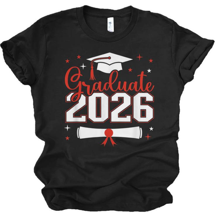 Graduate 2026 For Class Of 2026 Graduation Unisex Jersey T-Shirt