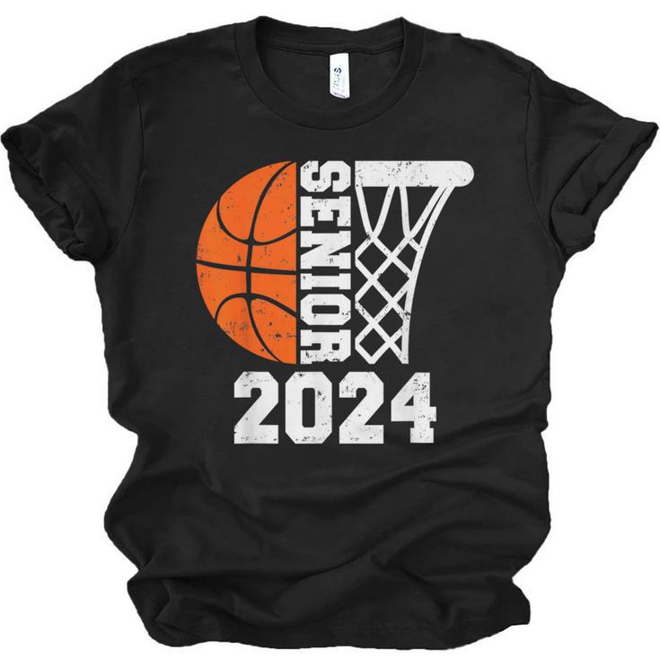 Graduate Senior Class Of 2024 Basketball Player Graduation Unisex Jersey T-Shirt