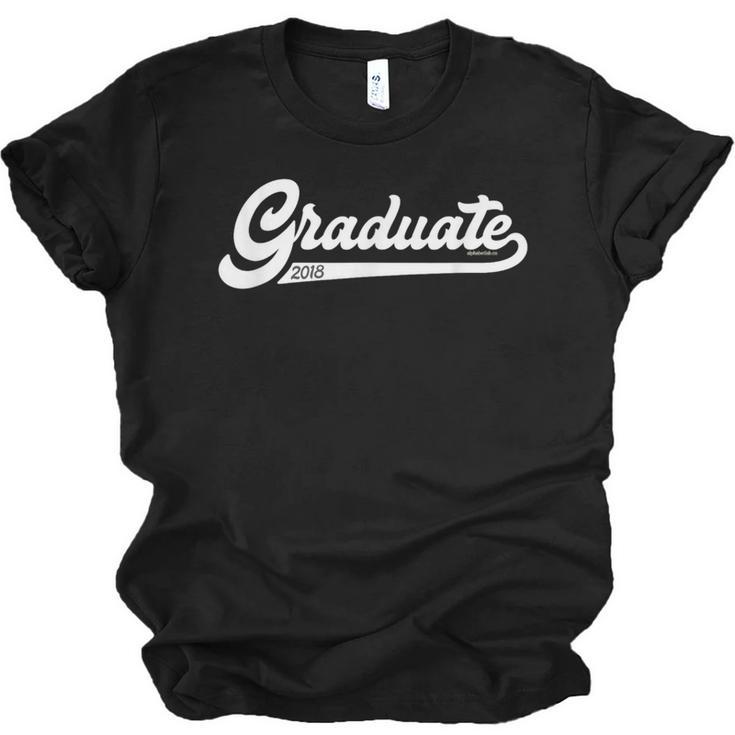 Graduate Shirts 2018 Senior Class Of 2018 Graduation Unisex Jersey T-Shirt