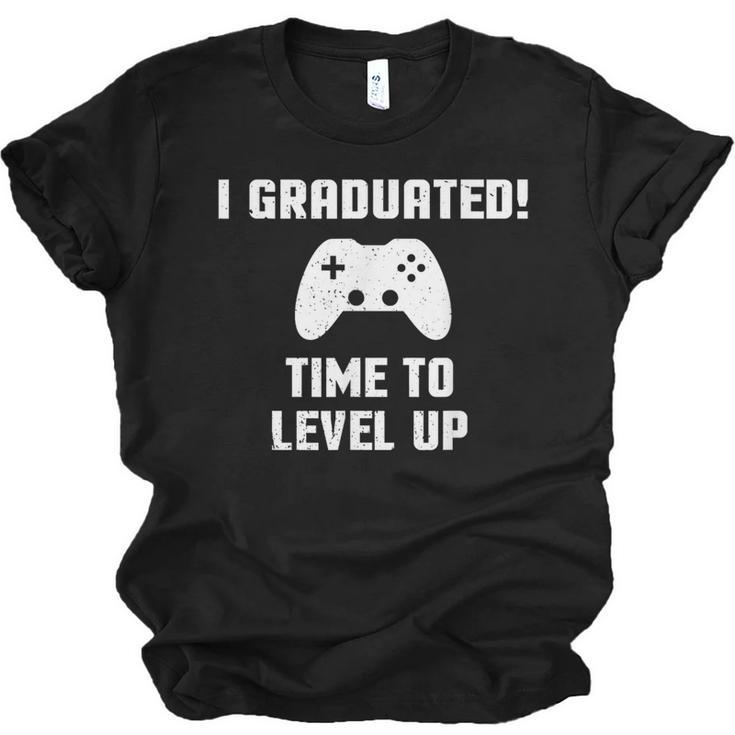 I Graduated Time To Level Up Graduation T-Shirt Unisex Jersey T-Shirt