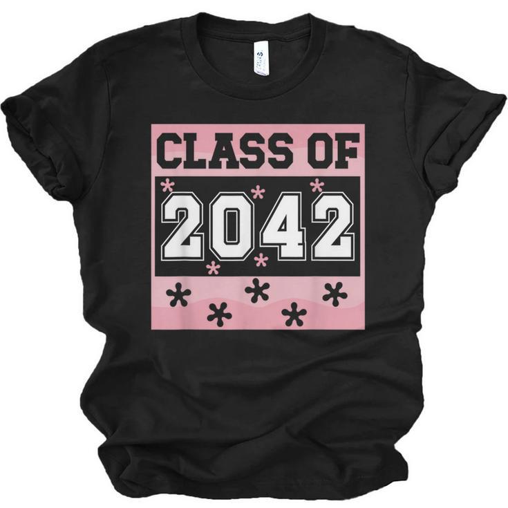 Graduating Class Of 2042 First Day Of School 2042 Graduation Unisex Jersey T-Shirt