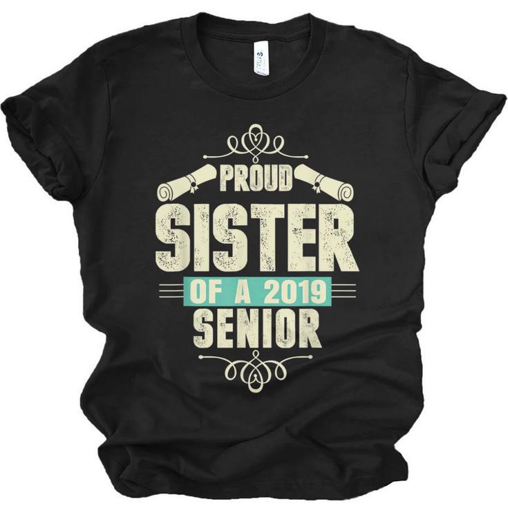 Graduation 2019 TShirt Proud Sister Of A Senior Unisex Jersey T-Shirt