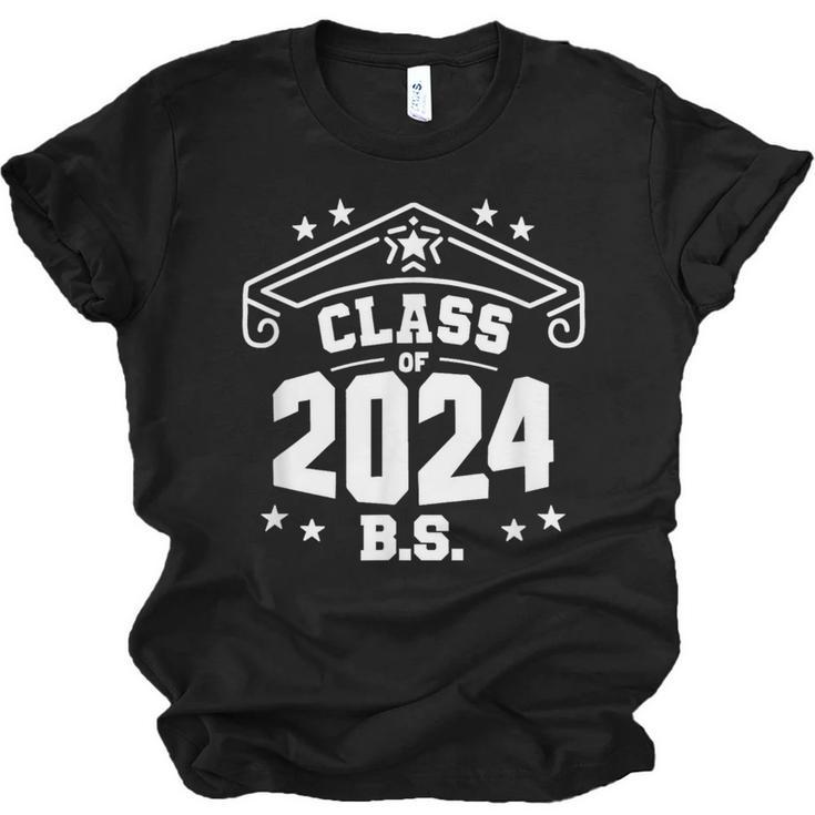Graduation BS Class Of 2024 Grad Congratulations Graduate Unisex Jersey T-Shirt