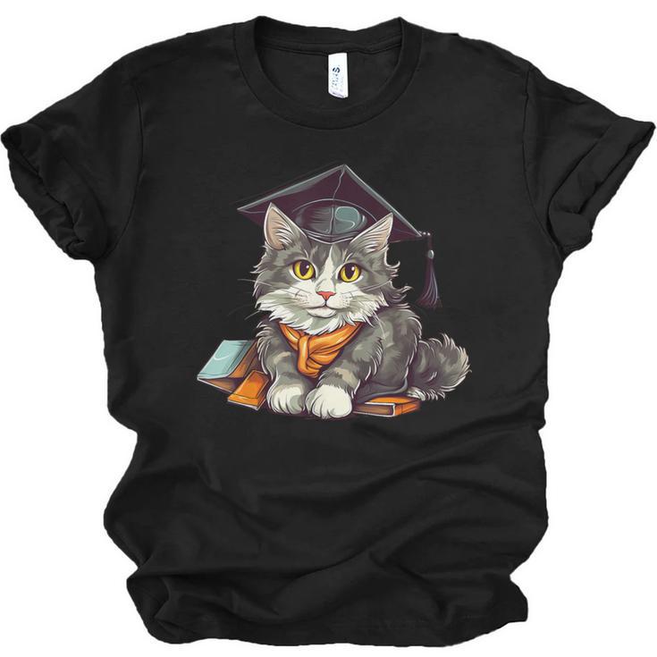 Graduation Cat Graduation Present For Graduate Grad Unisex Jersey T-Shirt