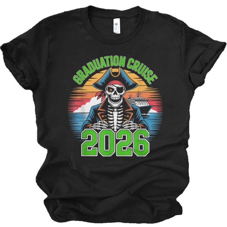 Graduation Cruise 2026 Group Pirate Matching Voyage Unisex Jersey T-Shirt