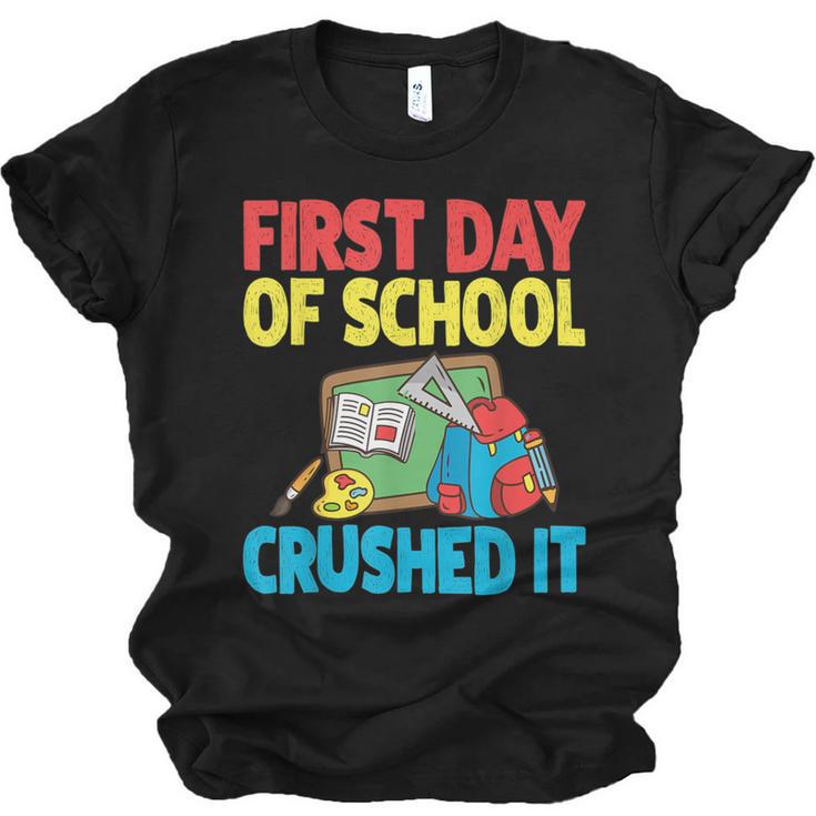 Graduation First Day Of School Crushed It Unisex Jersey T-Shirt