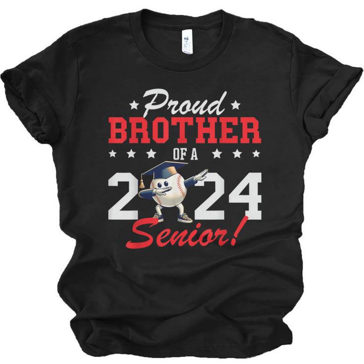 Graduation Proud Brother Of A 2024 Senior Baseball Player Unisex Jersey T-Shirt
