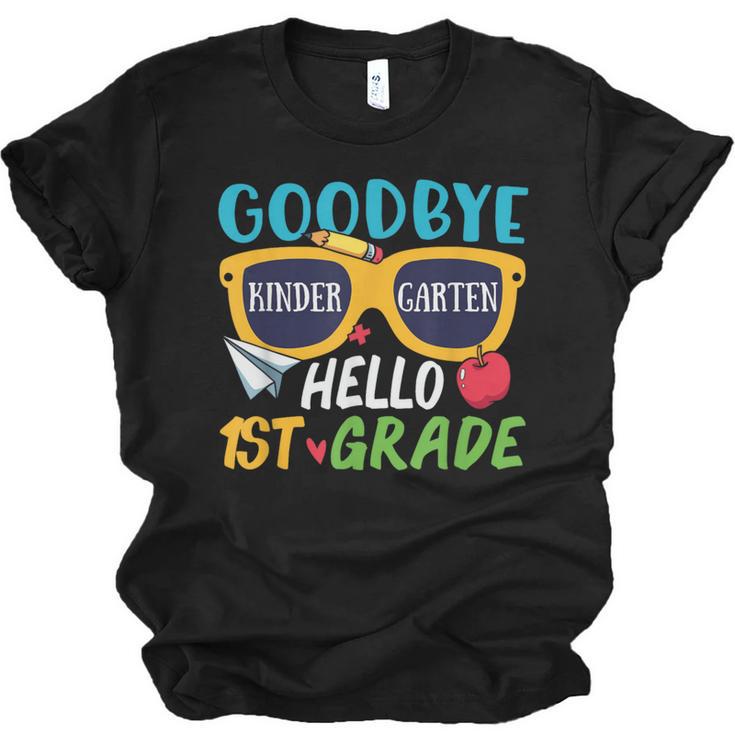 Graduation Shirt Goodbye Kindergarten Hello 1st Grade School Unisex Jersey T-Shirt