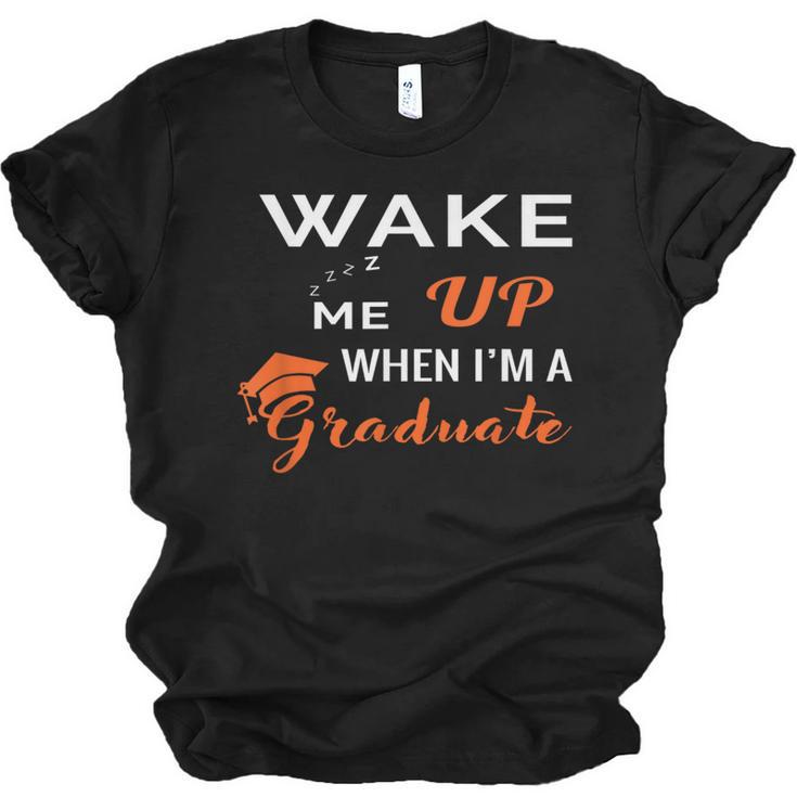Graduation Shirt High School And College For Sleepy Graduate Unisex Jersey T-Shirt