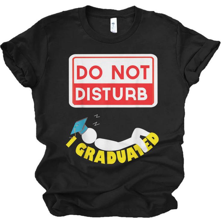 Graduation Shirt High School And College Sleepy Graduates Unisex Jersey T-Shirt