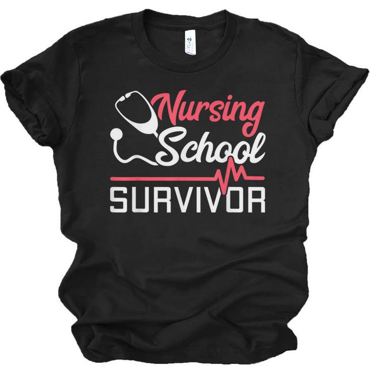 Graduation Shirt For Nurses Nursing School Survivor Tee Unisex Jersey T-Shirt