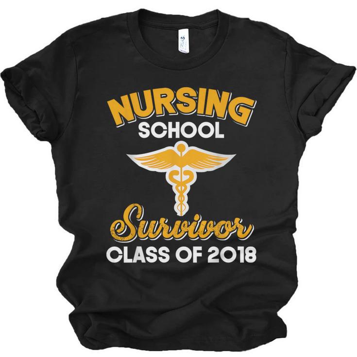 Graduation Shirt Nursing School Survivor Class Of 2018 Tee Unisex Jersey T-Shirt