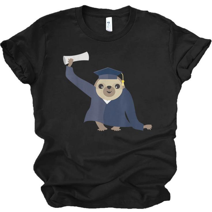 Graduation Sloth Lover T-Shirt Class Of 2019 Unisex Jersey T-Shirt