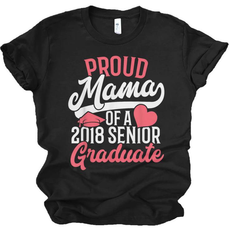 Graduation T Shirt For Mom Proud Mama Of 2018 Senior Tee Unisex Jersey T-Shirt