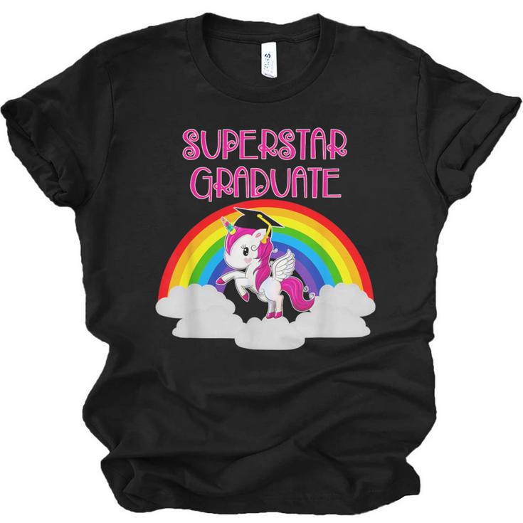 Graduation Unicorn Superstar Magical Colorful Rainbow Tshirt Unisex Jersey T-Shirt