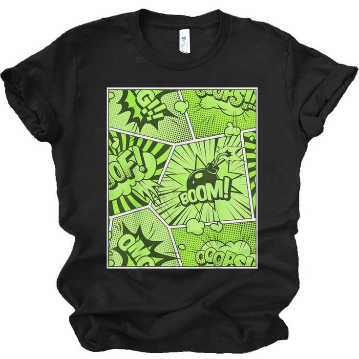 Green Comic Book Green Graphic Unisex Jersey T-Shirt