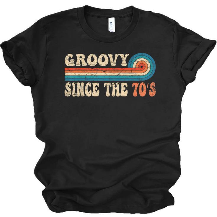 Groovy Since The 70s Aesthetic Nostalgia 1970's Retro Unisex Jersey T-Shirt