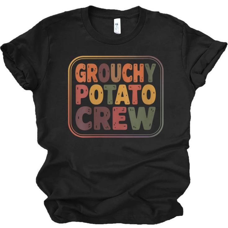 Grouchy Potato Crew Introvert Sarcasm Unisex Jersey T-Shirt