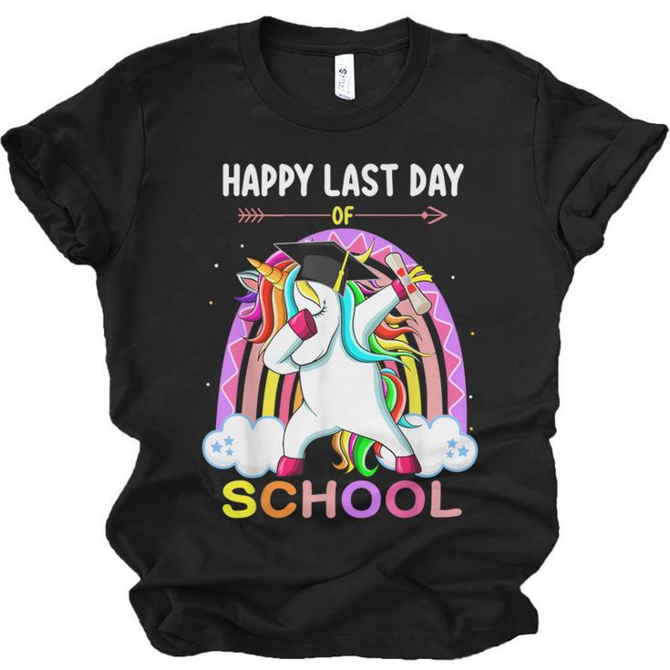 Happy Last Days Of School Graduation Class 2022 Unicorn Girl Unisex Jersey T-Shirt